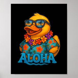 Tropische Gummiente Hawaiian Lei Aloha Gummi-Ente Poster