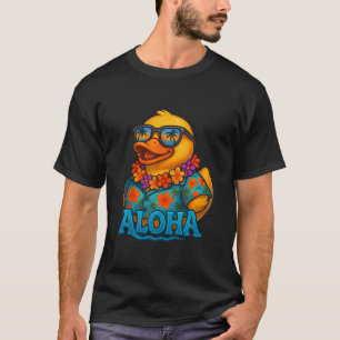 Tropische Gummiente Hawaiian Lei Aloha Gummi-Ente T-Shirt