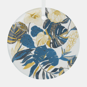 Tropische Hand zeichnen: Kreatives, nahtloses Must Ornament Aus Glas