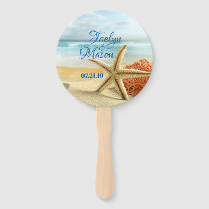 Tropische Händchenfans für Hochzeiten Fächer
