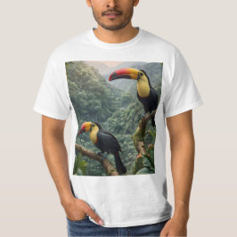 Tropische Harmonie: Zwei Toucans auf der Canopy, T-Shirt