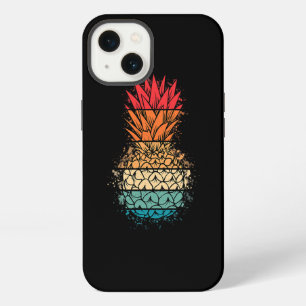 Tropische hawaiianische Ananas Aloha Retro Vintage iPhone 13 Hülle