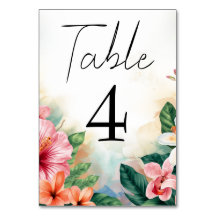 Tropische hawaiianische Blumen Bunte Hochzeit