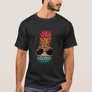 Tropische hawaiianische Eapple-Sonnenbrille Aloha T-Shirt