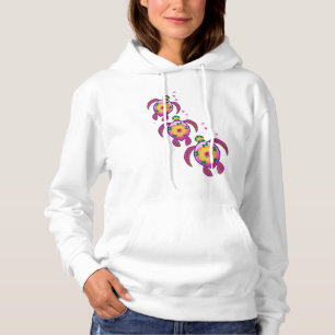 Tropische Hawaiianische Honu-Schildkröten Hoodie