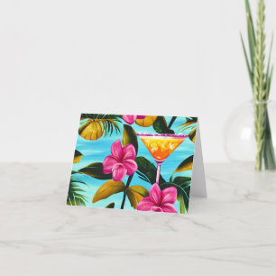 Tropische Hawaiianische Note Card Dankeskarte