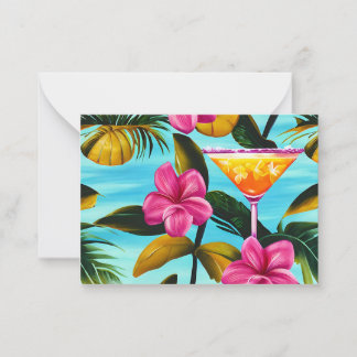 Tropische Hawaiianische Note Card Mitteilungskarte