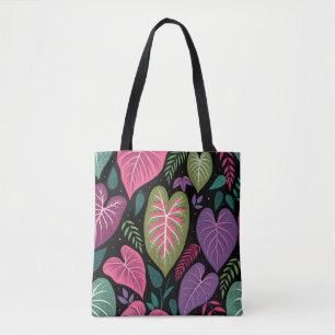 Tropische Herzblatt-Muster-Tasche