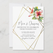 Tropische Hibiskus-Hochzeit