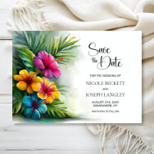 Tropische Hibiskus-Hochzeit - Termin vormerken