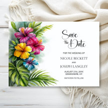 Tropische Hibiskus-Hochzeit - Termin vormerken