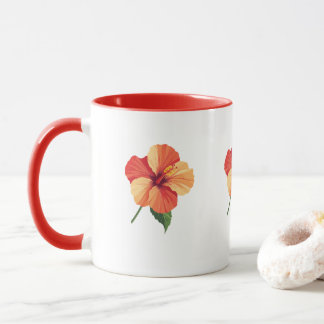 Tropische Hibiskus-Rosen-Tasse Tasse