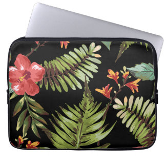 Tropische Hibiskusblüten Florale Laptoptasche Laptopschutzhülle