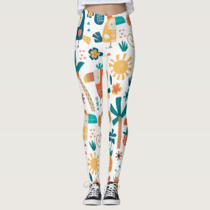 Tropische Hinterhofkunst Leggings
