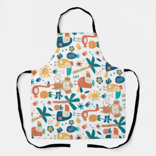 Tropische Hinterhofkunst Schürze