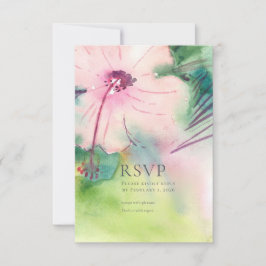 Tropische Hochzeit am Reiseziel  RSVP Karte