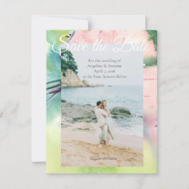Tropische Hochzeit am Zielort  Save The Date