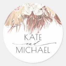 Tropische Hochzeit mit getrocknetem Palmblättriger