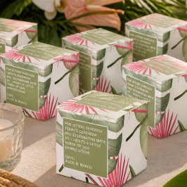 Tropische Hochzeit mit Humorvollem Gefallen Geschenkschachtel