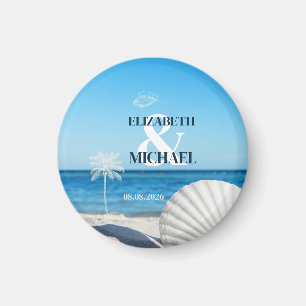 Tropische Hochzeit Ozeanstrand Magnet
