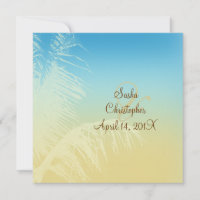 Tropische Hochzeit/Palme-Silhouette