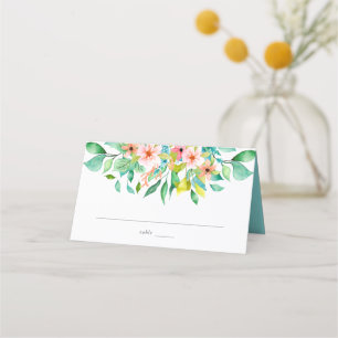 Tropische Hochzeit Platzkarte