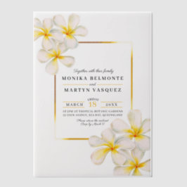 Tropische Hochzeit von Frangipani