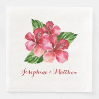 Tropische Hochzeit von Rotem Hibiskus
