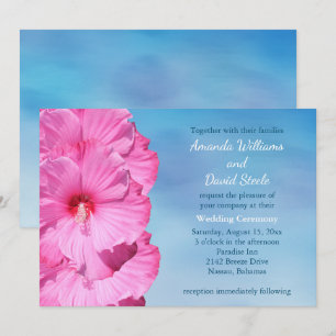 Tropische Hochzeitseinladung (Aquarell) Einladung