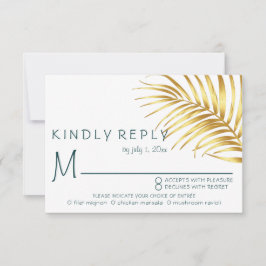 Tropische Hochzeitsnacht RSVP Karte