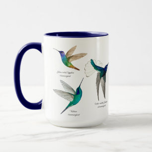 Tropische Hummingvögel Zwei-Tone-Kaffee-Tasse Tasse