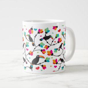 tropische Illustration des niedlichen toucan Jumbo-Tasse