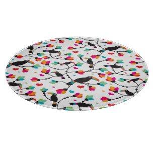 tropische Illustration des niedlichen toucan Schneidebrett