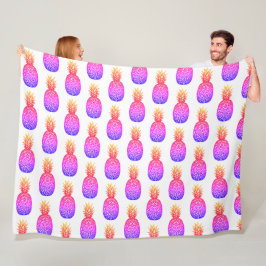 Tropische Insel Ananas Fleece Blanket