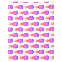 Tropische Insel Ananas Fleece Blanket