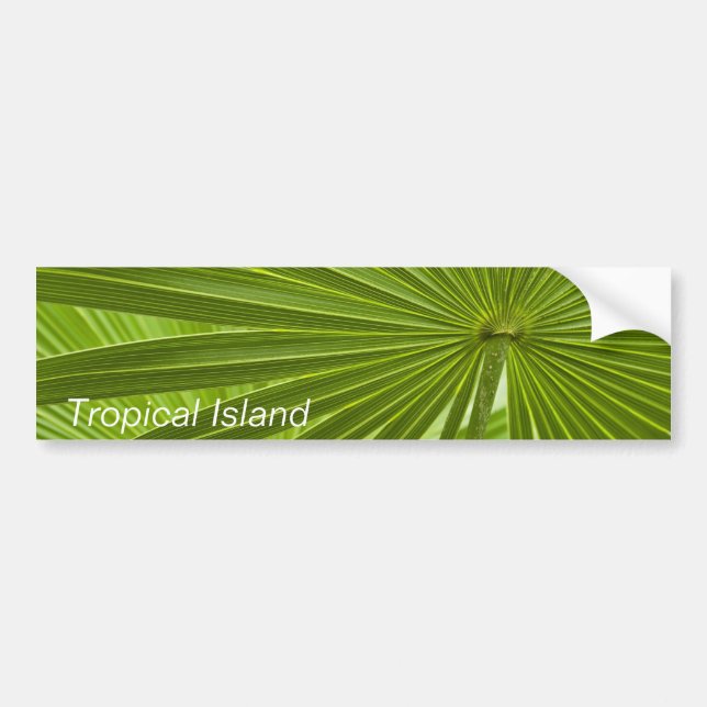 Tropische Insel Autoaufkleber (Vorne)