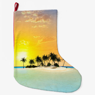 Tropische Insel Großer Weihnachtsstrumpf
