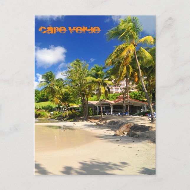 Tropische Insel Kap Verde Postkarte (Vorderseite)