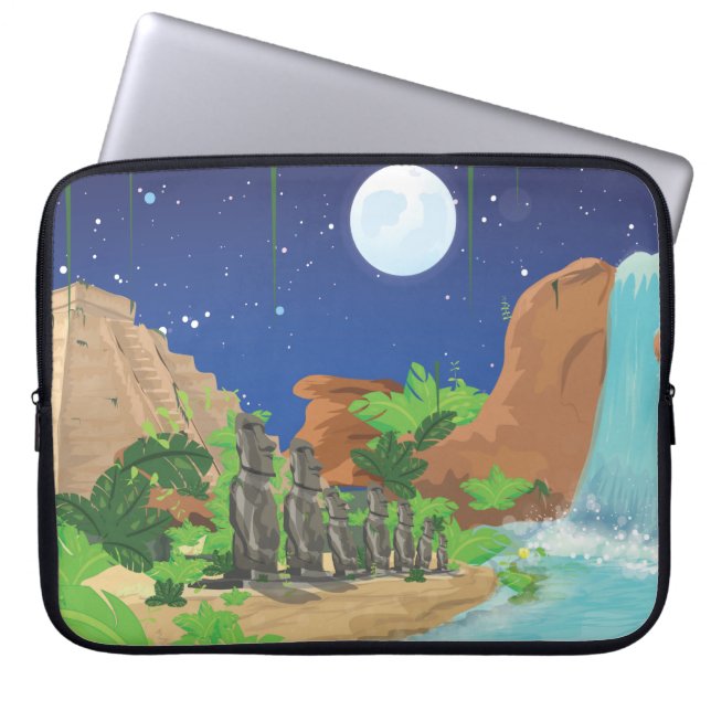 Tropische Insel Laptopschutzhülle (Vorderseite)