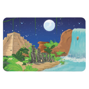 Tropische Insel Magnet