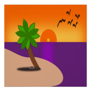 TROPISCHE INSEL POSTER