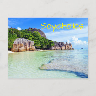 Tropische Insel Seychellen Urlaub Postkarte