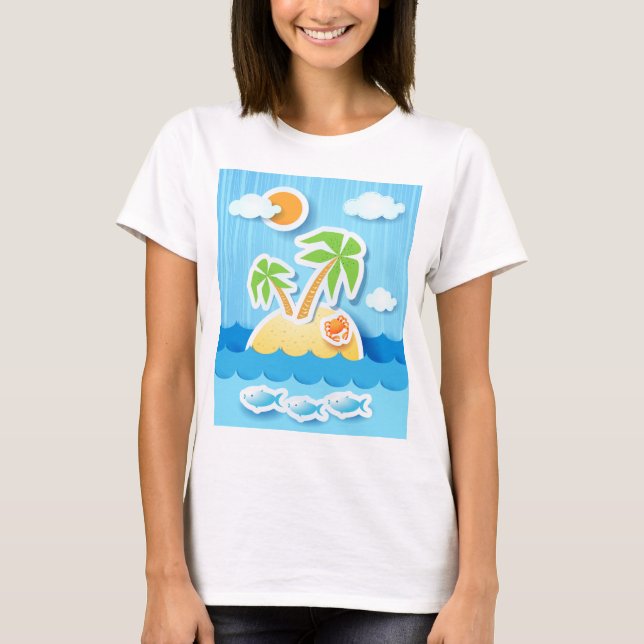Tropische Insel, Shirt (Vorderseite)