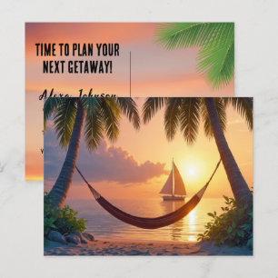 tropische Insel Ziel Postkarte