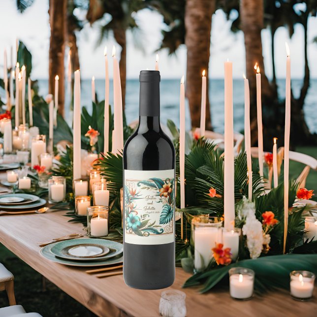 Tropische Iriabenz Weinetikett (Von Creator hochgeladen)