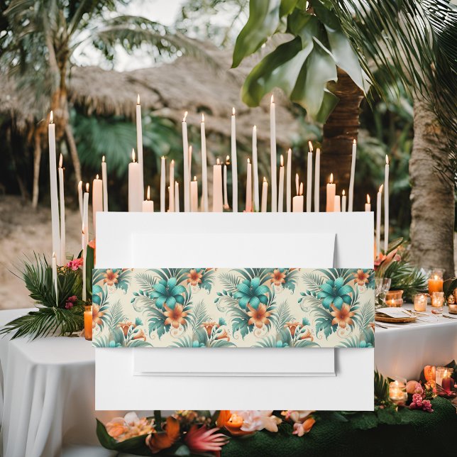 Tropische Iridescence Einladung Bauchband Einladungsbanderole (Von Creator hochgeladen)