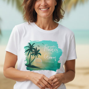 Tropische Isle Mother of the Groom Aquamarin ID581 T-Shirt