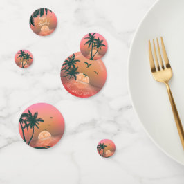 Tropische Isle Sunrise Wedding Pink ID581 Konfetti