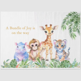 Tropische Jungtiere Seidenpapier