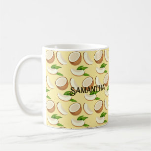 Tropische Kokosnüsse Kaffeetasse